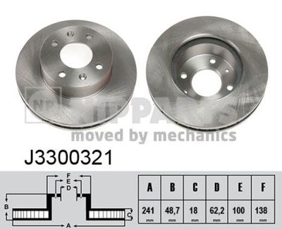 Диск тормозной NIPPARTS J3300321