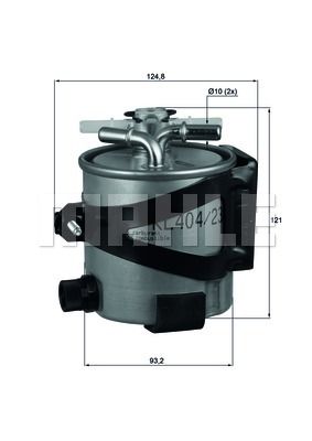 Фильтр топливный MAHLE KLH4422