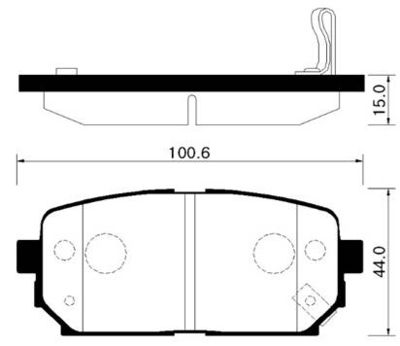 Колодки тормозные дисковые задние HSB HP1041