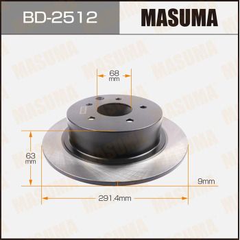 Диск тормозной задний Masuma BD2512