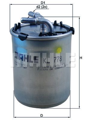 Фильтр топливный MAHLE KL778