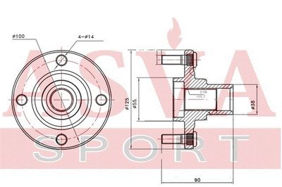 Подшипник ступицы GMB GH10100