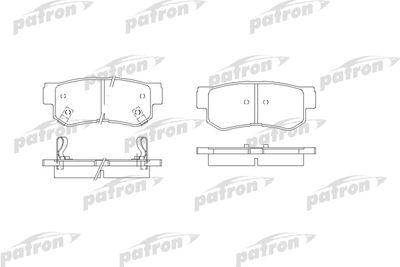 Колодки тормозные дисковые задние PATRON PBP1606