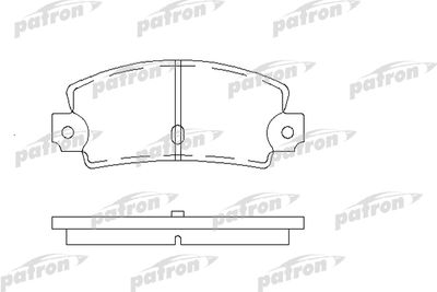 Колодки тормозные дисковые задние PATRON PBP114