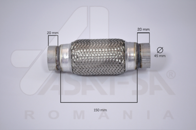 Гофра глушителя ASAM 60092