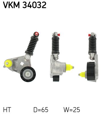 Ролик поликлинового ремня натяжной SKF VKM34032