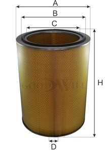Фильтр воздушный внешний GOODWILL AG1122