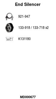 Глушитель задняя часть POLMOSTROW 08668
