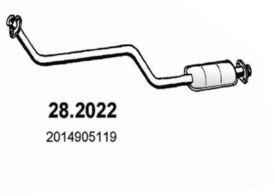 Глушитель средняя часть POLMOSTROW 13187