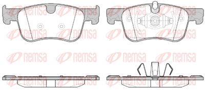Колодки тормозные передние REMSA 158000