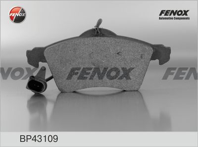 Колодки тормозные передние с датчиком FENOX BP43109