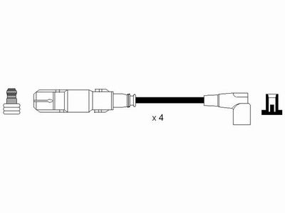 Комплект проводов зажигания NGK 7303