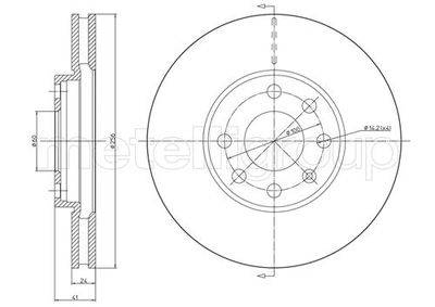 Диск тормозной METELLI 230490C