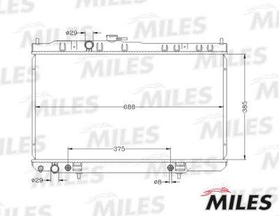 Радиатор Miles ACRB107