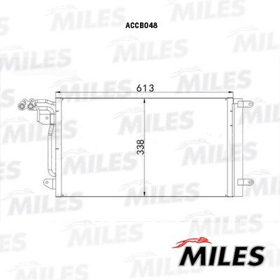 Радиатор кондиционера Miles ACCB048