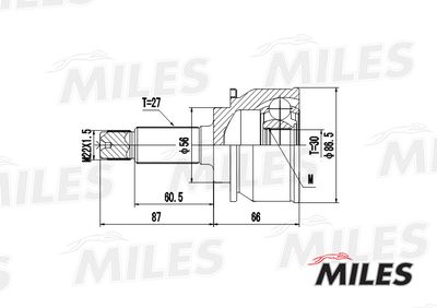 ШРУС наружный Miles GA20419