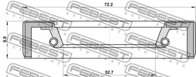 Сальник хвостовика заднего редуктора MITSUBISHI MN132055