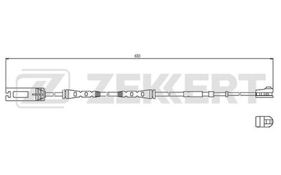 Датчик износа тормозных колодок Zekkert BS8034