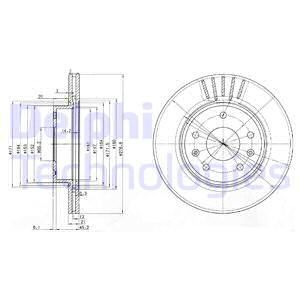 Диск тормозной DELPHI BG3702