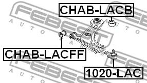 Сайлентблок рычага переднего FEBEST CHABLACFF