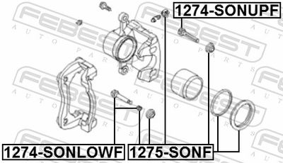 Ремкомплект тормозного суппорта MasterKit 77A3331