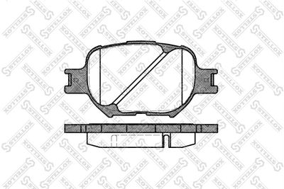 Колодки тормозные дисковые передние STELLOX 753000SX