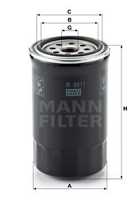 Фильтр масляный MANN-FILTER W8011