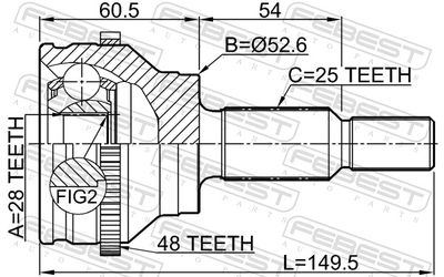 ШРУС наружный LYNXauto CI1094