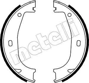 Колодки тормозные барабанные METELLI 530016