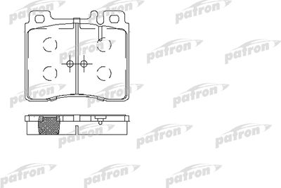 Колодки тормозные дисковые передние PATRON PBP800