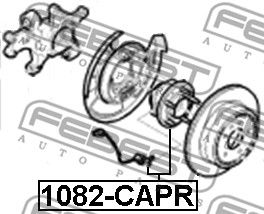 Ступица задняя FEBEST 1082CAPR
