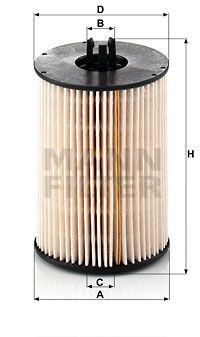 Фильтр топливный MANN-FILTER PU821X2