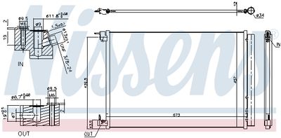 Радиатор кондиционера NISSENS 940519