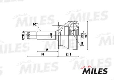 ШРУС наружный Miles GA20172