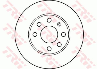 Диск тормозной передний TRW DF4236
