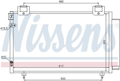 Радиатор кондиционера с осушителем NISSENS 94730