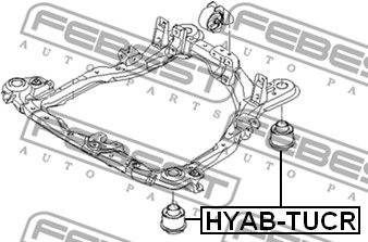 Сайлентблок подрамника FEBEST HYABTUCR