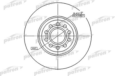 Диск тормозной передний PATRON PBD4262