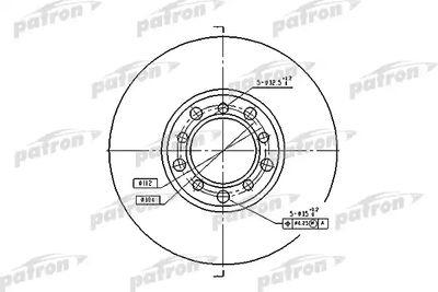 Диск тормозной передний PATRON PBD1573