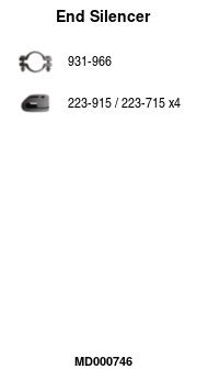 Глушитель задняя часть POLMOSTROW 2109