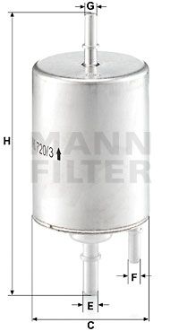 Фильтр топливный MANN-FILTER WK7203