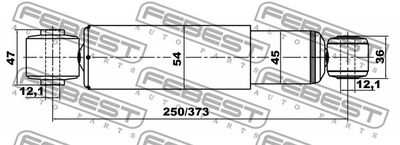 Амортизатор задний FEBEST 12650901R