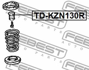 Отбойник амортизатора заднего FEBEST TDKZN130R