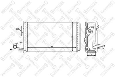 Радиатор отопителя STELLOX 1035006SX