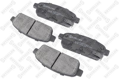 Колодки дисковые задние с антискрипными пластинами STELLOX 000022BSX
