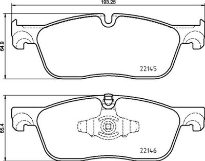 Колодки тормозные дисковые передние BREMBO P44026