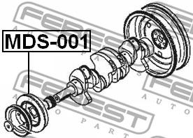 Шкив коленвала FEBEST MDS001