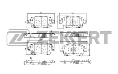 Колодки тормозные дисковые передние Zekkert BS2695