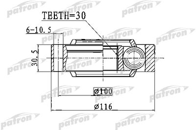 ШРУС внутренний PATRON PCV1769