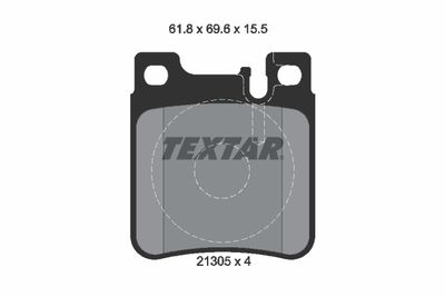 Колодки тормозные дисковые комплект TEXTAR 2130501